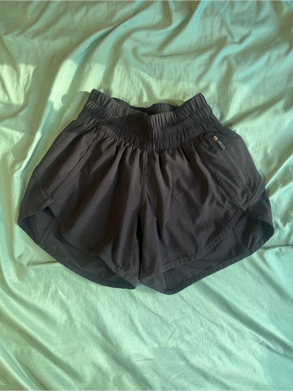 Lululemon Women's Black Elastic-Waist Athletic Shorts